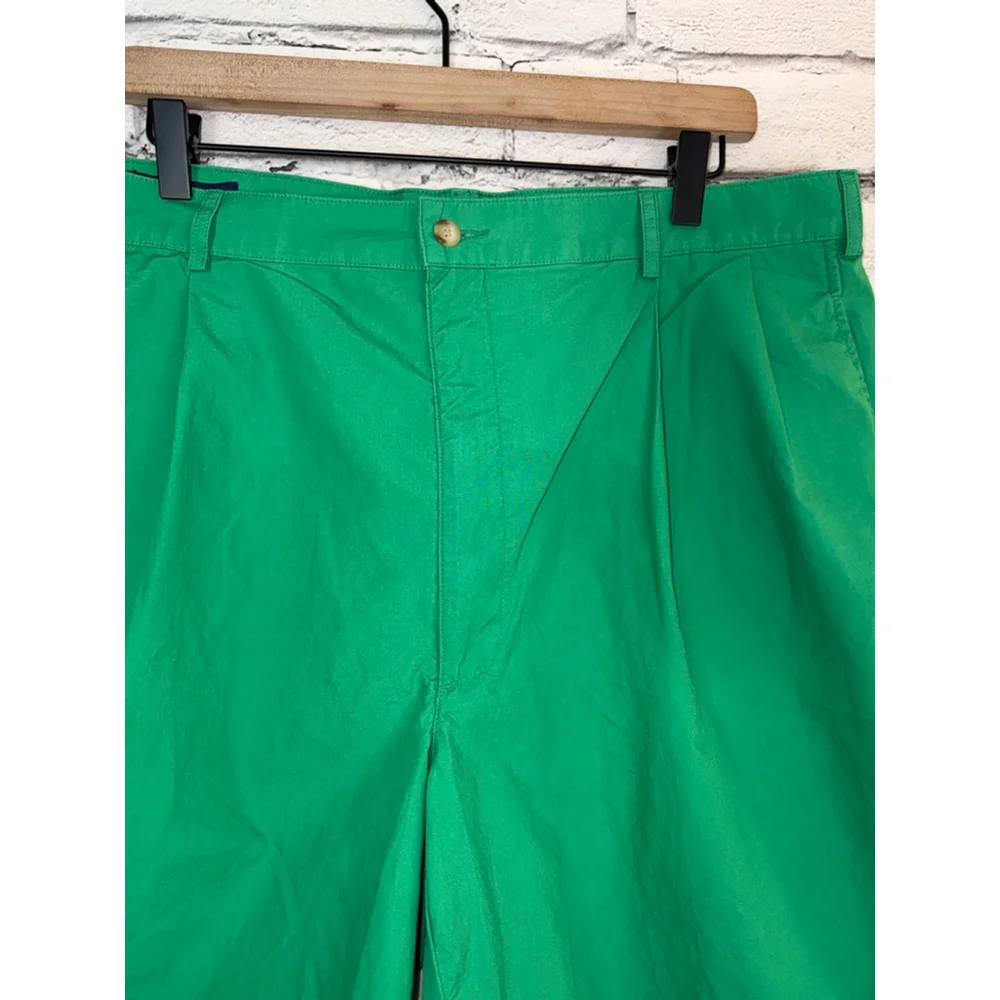 Men's Polo Ralph Lauren Pleated Golf Shorts size 38 Green 1990’s Vintage Y2K
